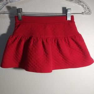 Red toddler skort